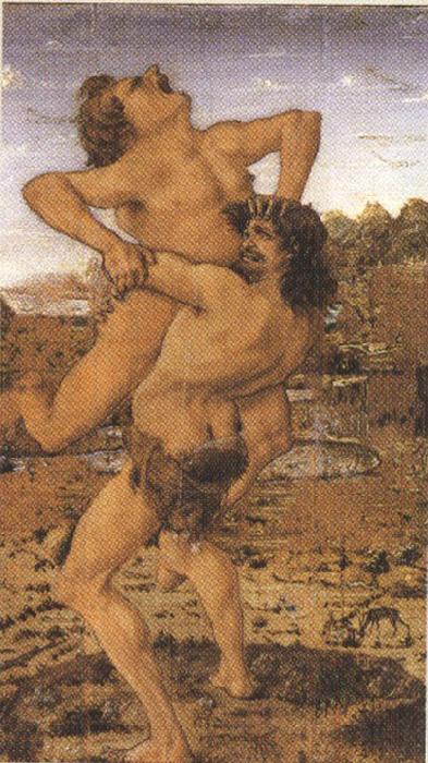 Sandro Botticelli Antonio del Pollaiolo Hercules and Antaeus (mk36) Norge oil painting art